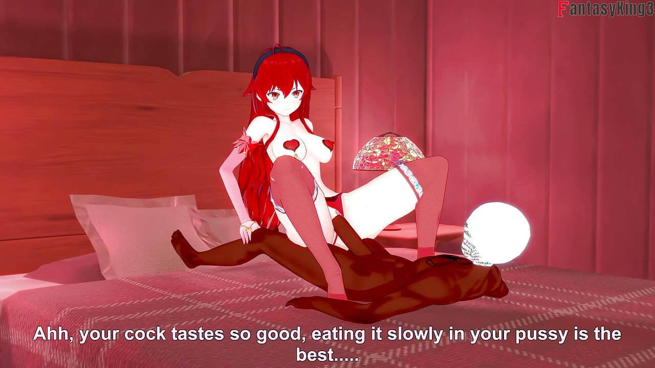 Eris Boreas se fait baiser pour la première fois par une grosse noire pendant que sa femme regarde - Mushoku Tensei 5