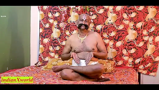 Старая лесу Бабу романтическая фантазия, секс с двумя красивыми! Секс в вебсерии