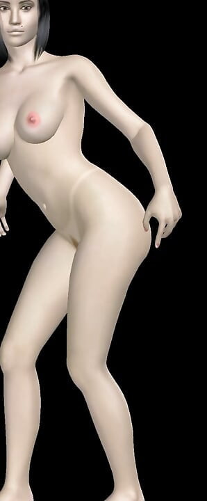 Animoitu 3D-porno - Erittäin kaunis tyttö, joka antaa erilaisia seksikkäitä asentoja