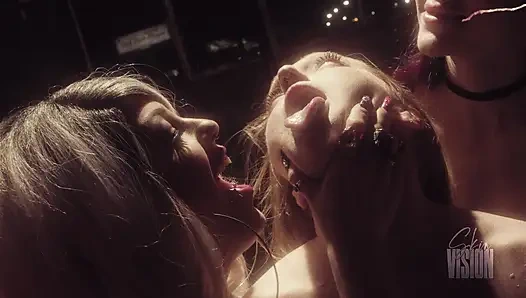 Lesbian Sex Witches Corrupt the Innocent - Luna Luxxx & Kasara Wood & Fiona Fox