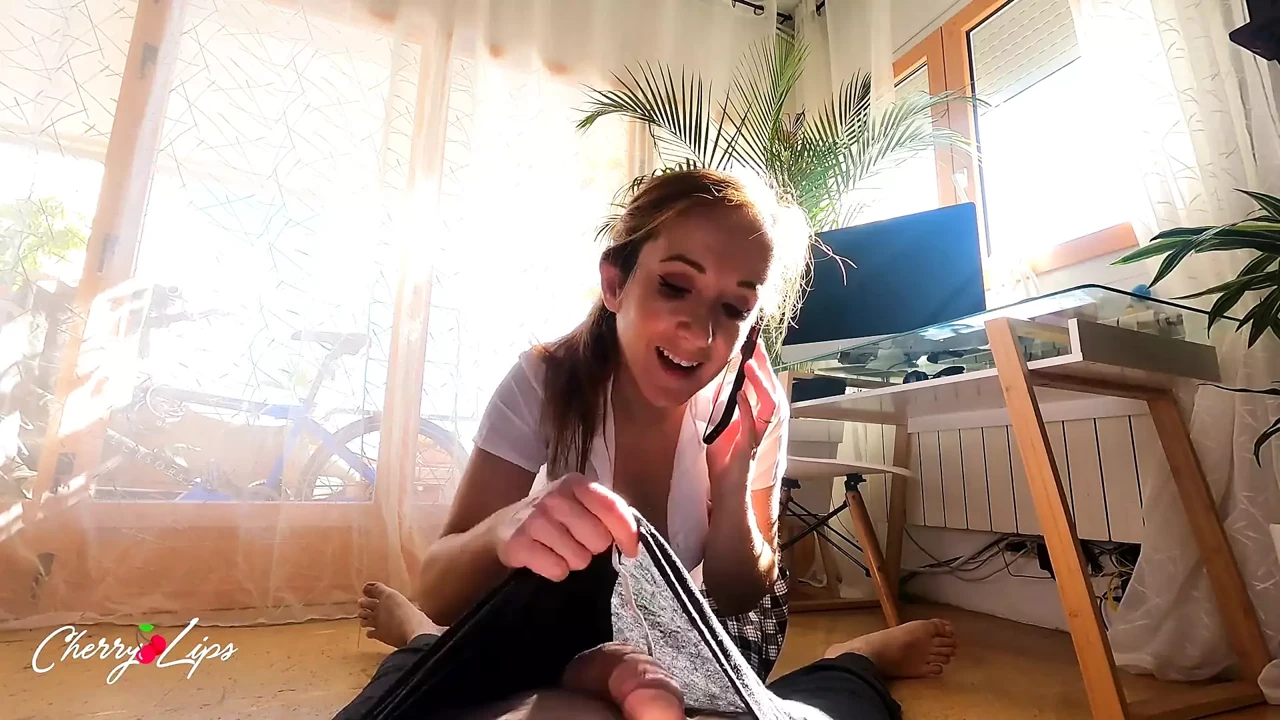 Spanish Makes a JOI on the Phone to Her Husband About How He's Sucking the Neighbor's Cock