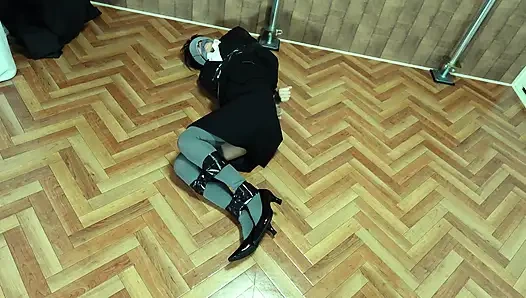 The Targeted Office Lady Was Tied up with Tape