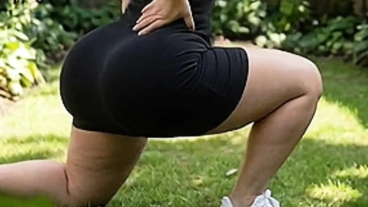 Petite Big Ass Girl Twerking Seductively in the Backyard