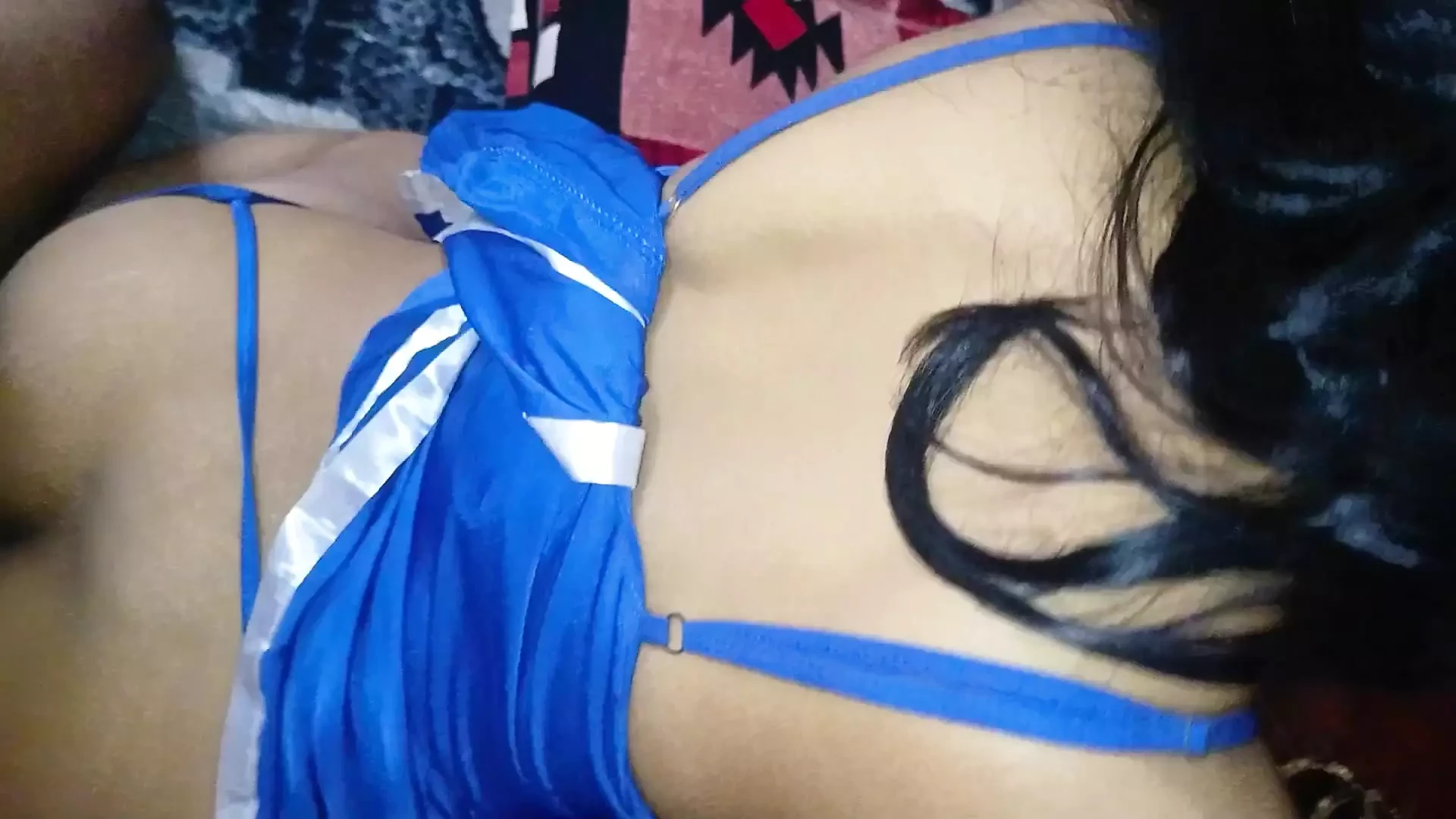 Latika blue dress and sexy body