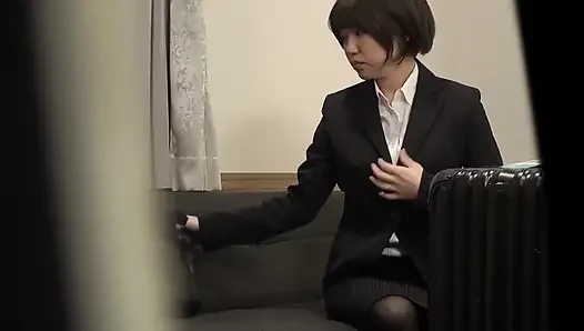 Business-Hotel extrem lewd Masturbation_part1