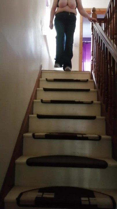 Going down stairs again