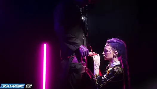 Mystery saja ngentot melody mark dan mengisi memeknya - parodi cosplay pemburu setan kpop