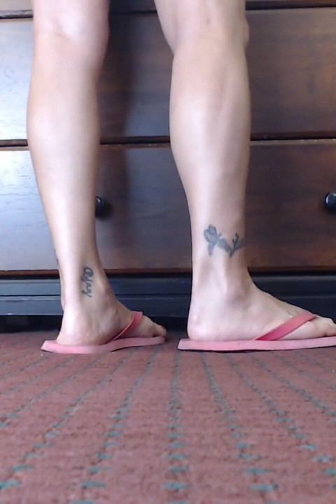 더티 발 플립플롭스 신발 플레이