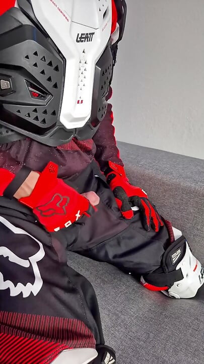 A Very Excited Biker Marked His New Fox Boots