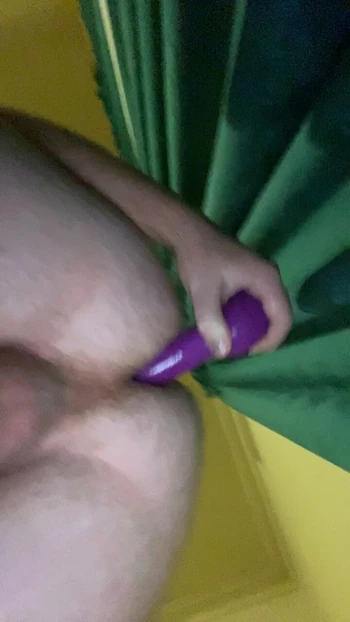 Fucking my ass with big dildo