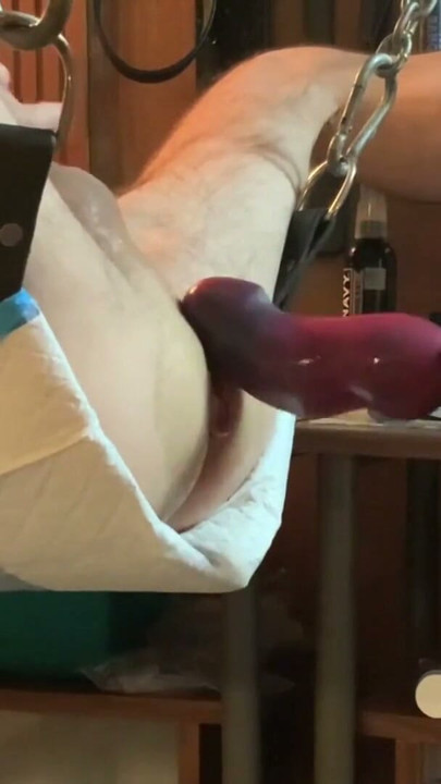 Wrecked Fire281 hole with ToppedToy Hilt.  Did not even get my paws in him.  Love how he squirts.  He must have enjoyed | Clip 1