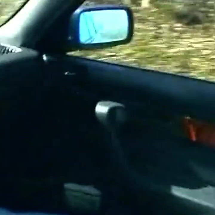Blonde Sucks Cock and Shows Wet Pussy in Car
