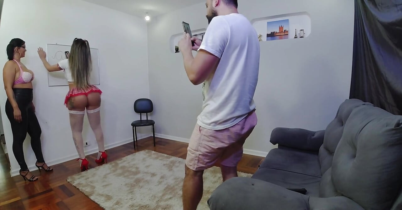 School Orgy: We Filled the Blonde Doll's Ass with Cum to the Hilt!