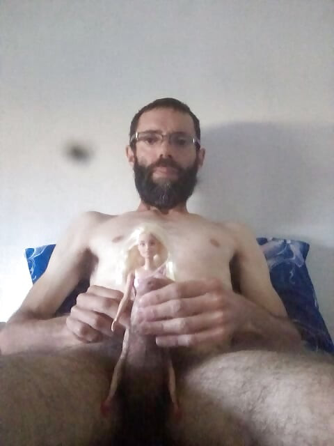 Big tits doll on her penis