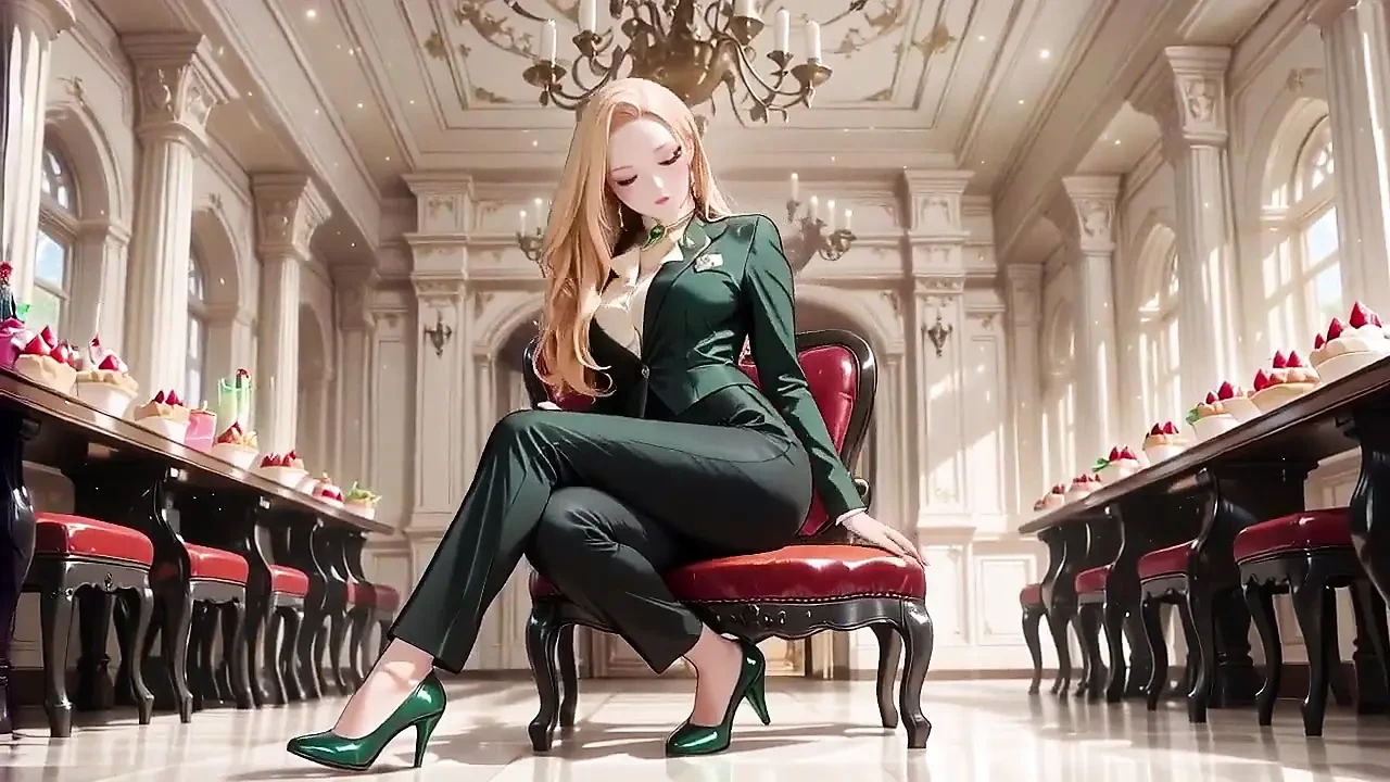 From Luxury Gala to Private Bedroom: the Green & Blonde Visual Feast. Are You Ready to Melt?