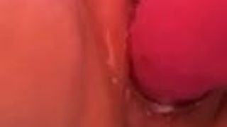 Bbw dripping from vibrator