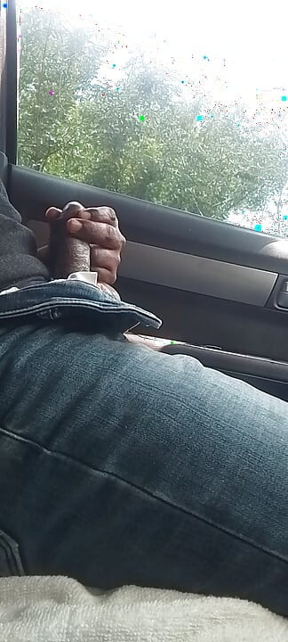 Public sex in car with open road