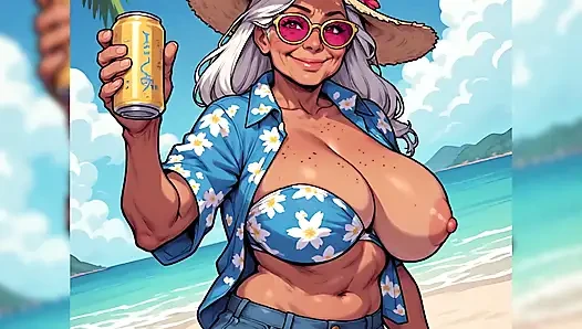 Tits Out at Beach