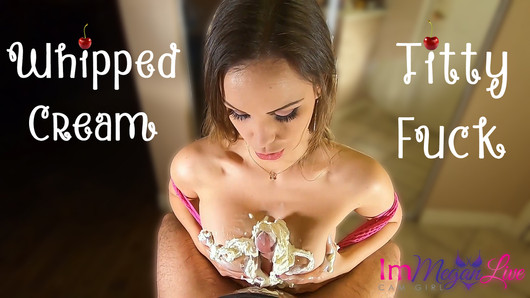 Crema batida en las tetas - immeganlive