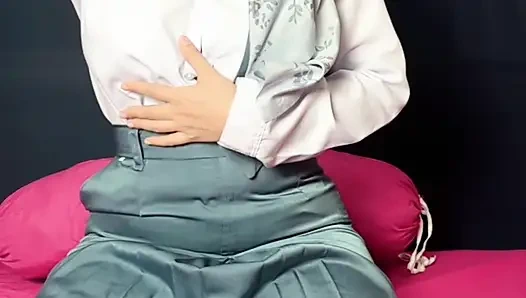 High School Student Comes Home From School Sange Heavy Masturbation To Extreme Squirt