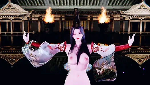 Tarian penari striptis cosplay Asia seksi 3D untukmu