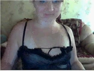 BBW girl show busty tits and strapon