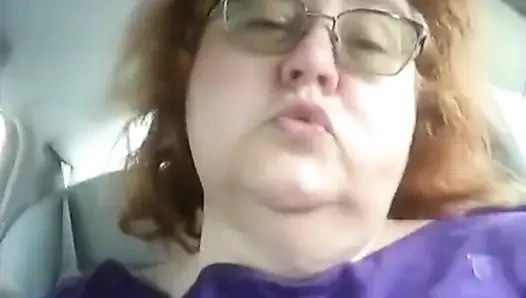 Naughty Nurse Vicki Vapes in Her Car After