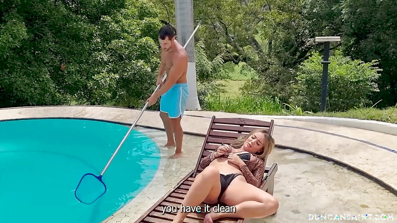 Tatiana Alvarez is horny for the pool boy