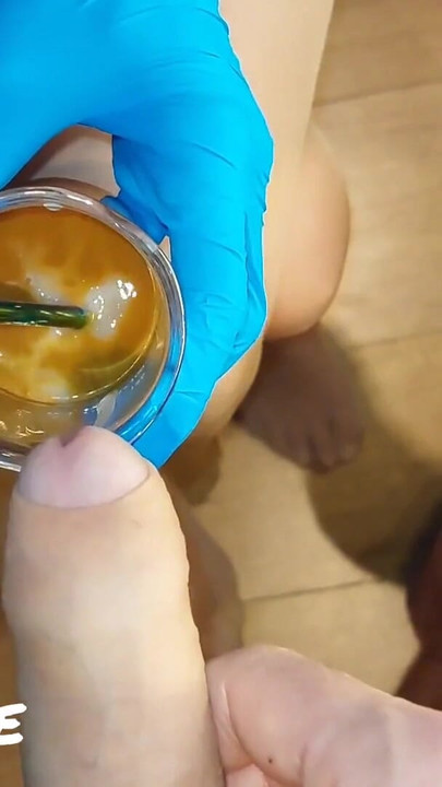 Jaw-dropping moment from "CFNM Nurse Part 5: Slut Wife Drinks Sperm Sample (Milking-time)"