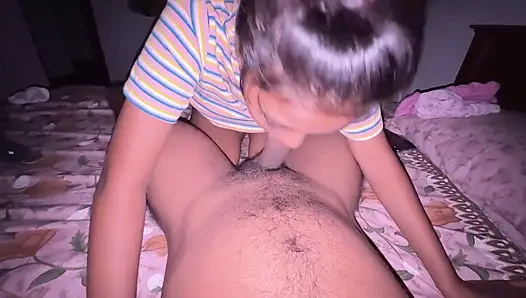 Indian Cute Village Girl Blowjob After Eating Cums