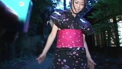 Remote Toyed Kimono girl in Public