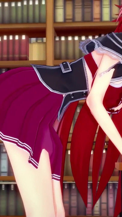 Rias Gremory sex i biblioteket - DXD NTR Madness Series | Klip 2