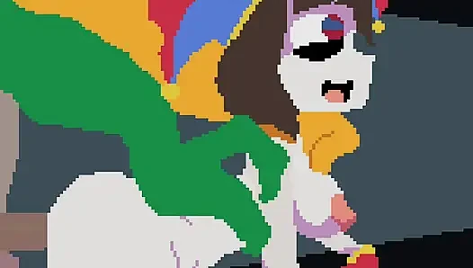 timelapse pomni pixelart