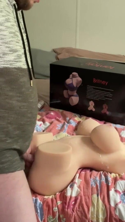 Stunning moment from "Trying the Britney Sex Doll from Tantaly"