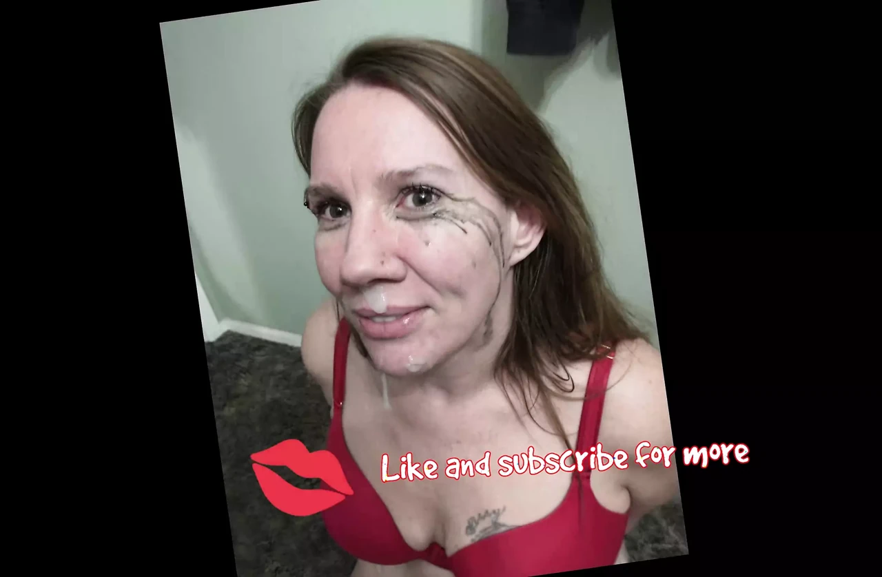 Rough throat training, slap my face and cum on me