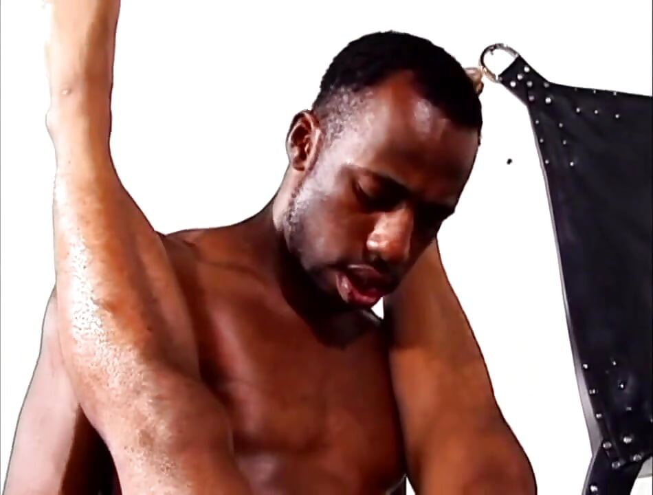 Black guys loves the big black cock in ass in mouth...cum on ass