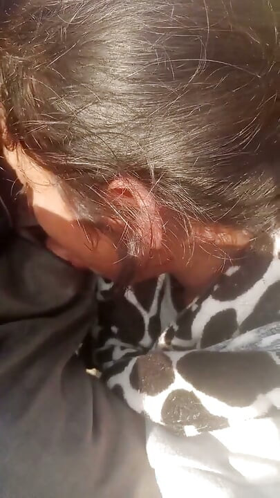 Sucked His Sweet Girlfriend's Cock in the Woods, Drained All the Water