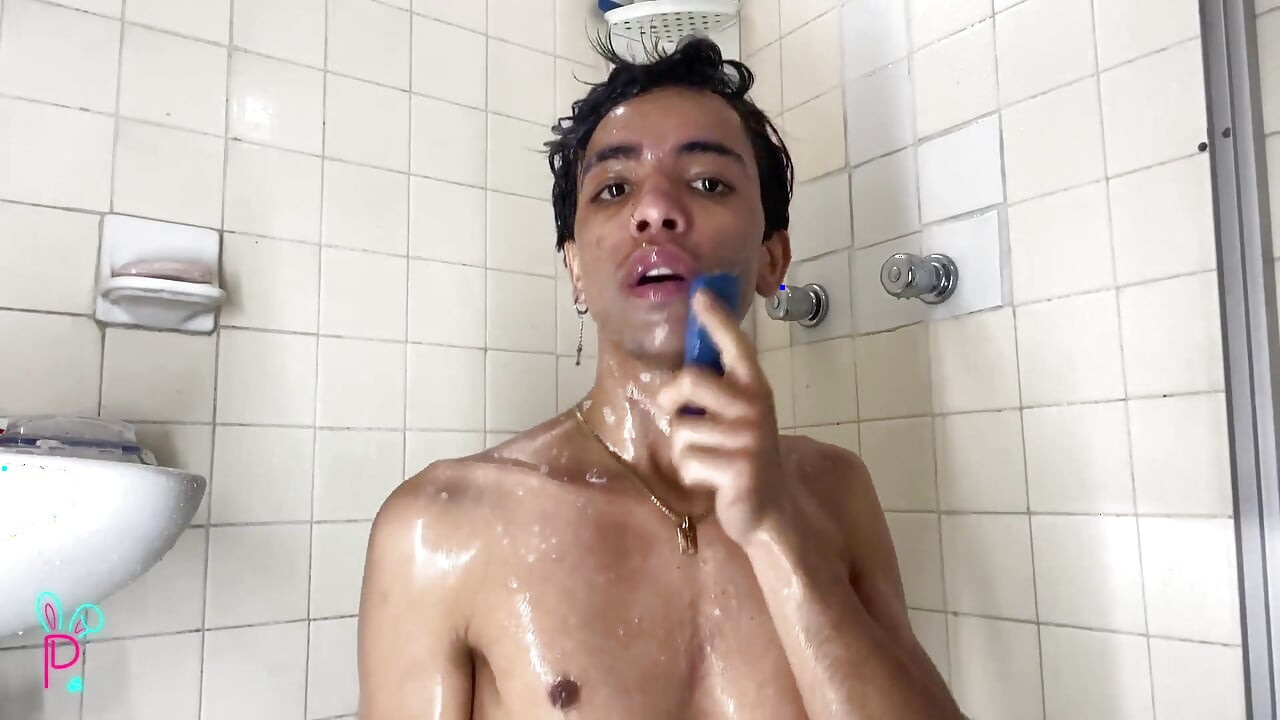 Taking a Cold Shower While My Cock Is Hot