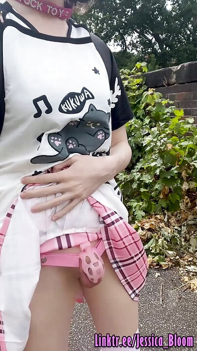 Sissy Chastity Cum Slut in The Woods - Jessica Bloom