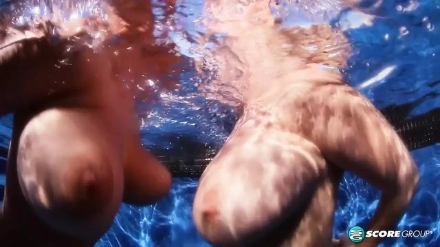 Big Tit Skinny Dip: Toying With Valory & Lana