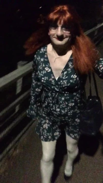 Saturday night walk.