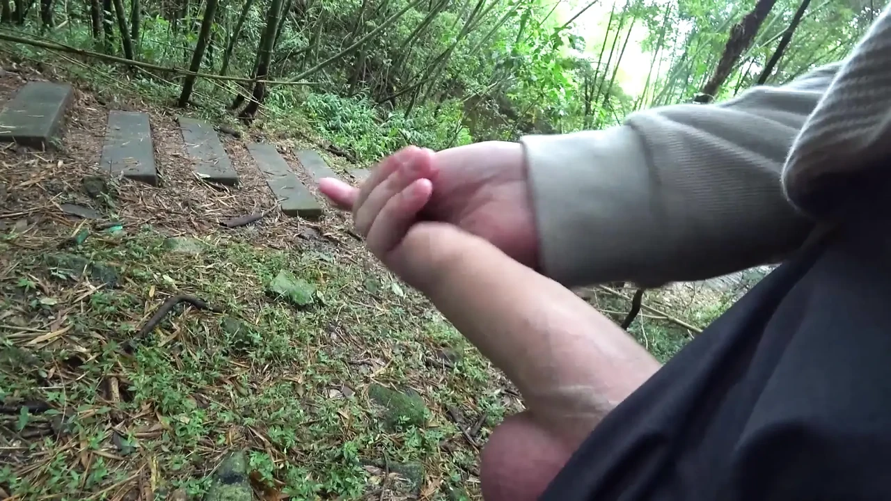 FOREST ADVENTURE pt1: Dick Flash out of control “I won’t let go until you cum!”
