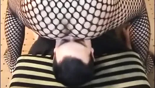 Facesitting on a Very Lucky Guy