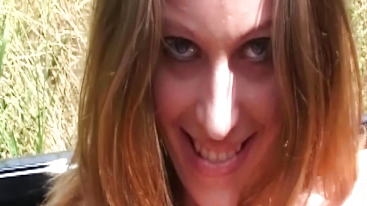 Mature Blonde MILF Takes Cock Deep in Truck