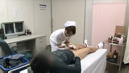 nurse gives boy a handjob until he cums by WF