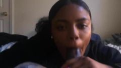 Shaniya Sucking & Swollowing Dick