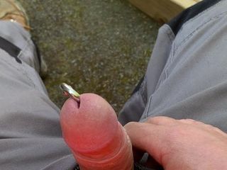 masturbasi di kebun saya