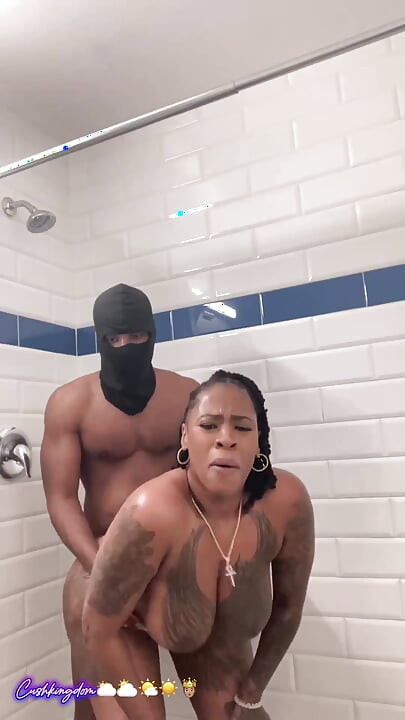 Big titty big booty Sex Goddess gets fuck hard in shower!