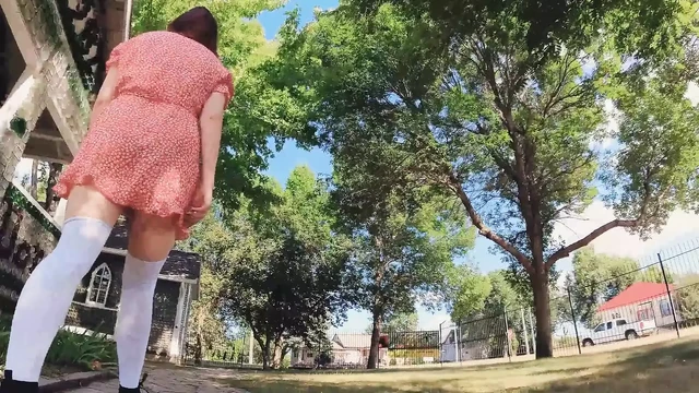 Blowjob in a Glass Bottle Church (almost Caught)