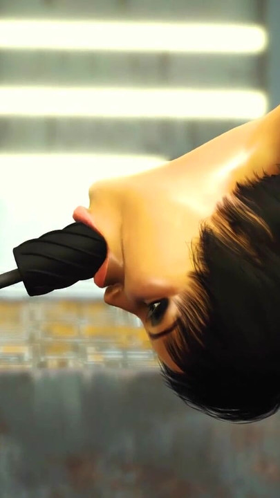 Must-see moment from "Cyberpunk sex. Hot 3d futanari plays with a sexy cuffed girl in sci-fi lab"